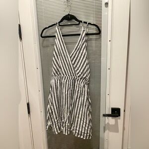 Striped Black and White Dress
